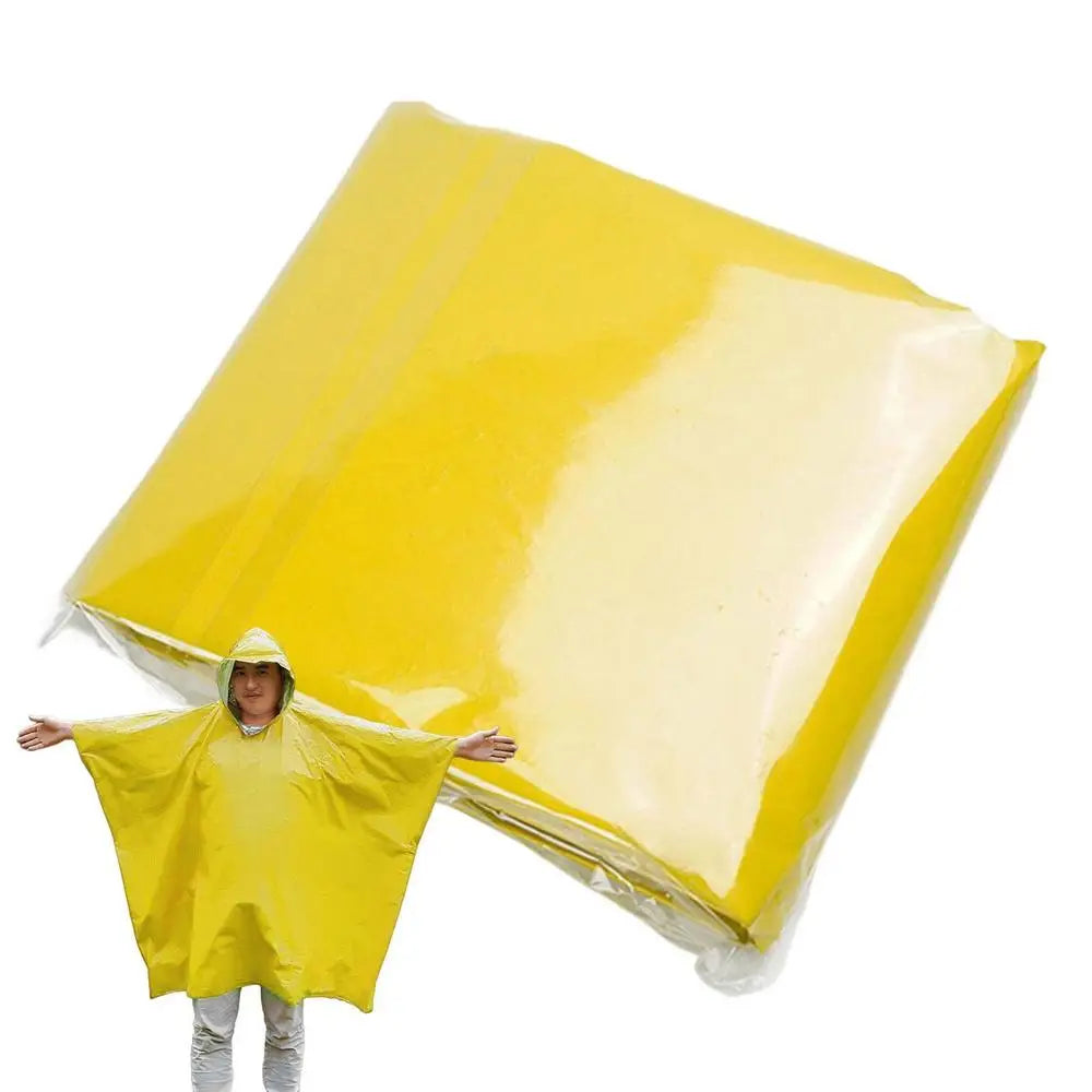 Rain Poncho & Thermal Blanket, All-Weather Outdoor Bescherming voor Camping, Hiking en Reizen, Herbruikbaar en Lichtgewicht