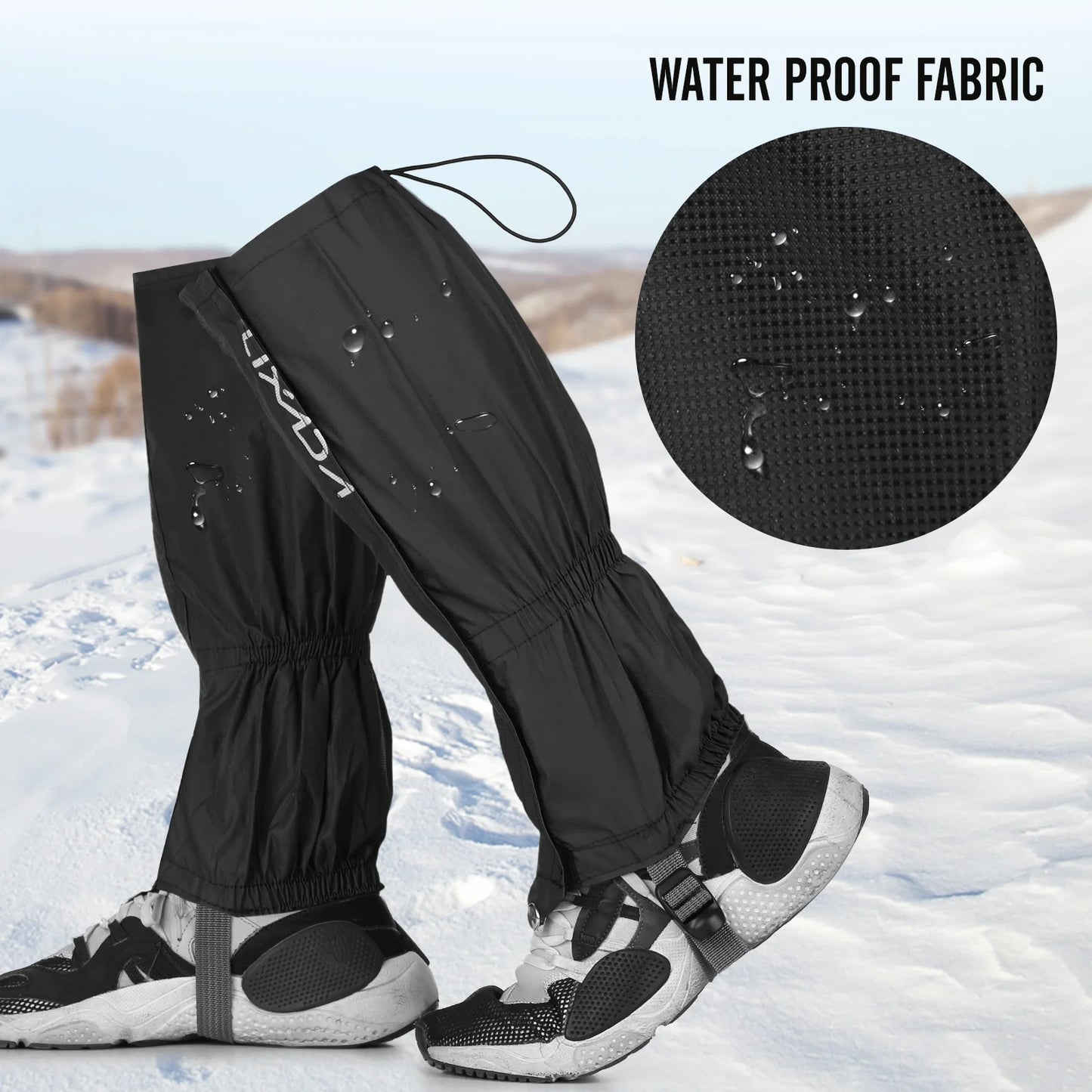 Lixada Gaiters – Waterdichte & Winddichte Beenbeschermers voor Skiën, Wandelen & Klimmen