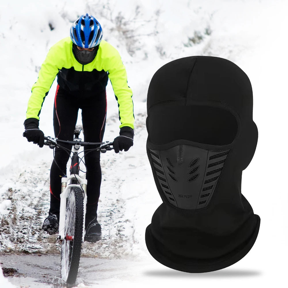 Winddichte Fleece-Sturmhaube – Nackenwärmer und Skimaske für Outdoor, Wandern und Radfahren