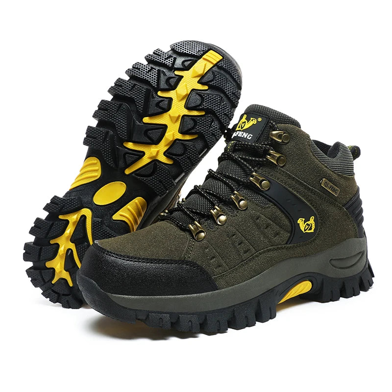 Heren Hiking Boots – Slijtvaste Bergschoenen voor Outdoor & Trekking