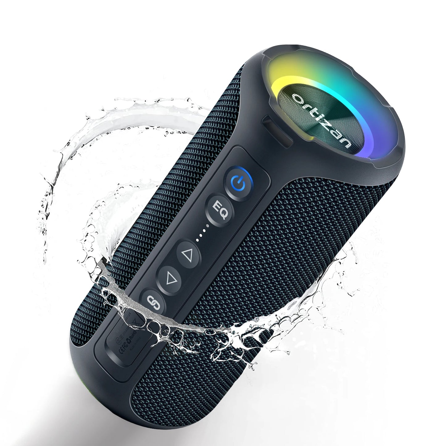 X8 Pro Bluetooth Speaker – 40W Draadloze Stereo Geluid, Diepe Bass, IPX7 Waterdicht, 30U Playtime, 7 Kleuren Licht, 3 EQ Modus
