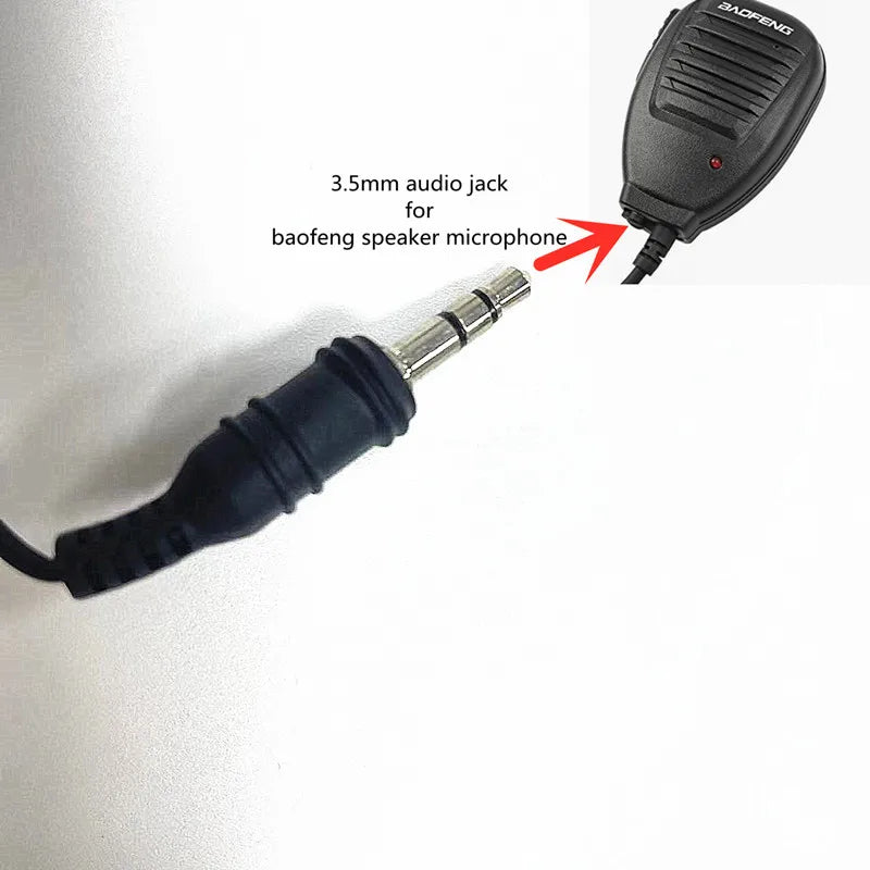 Klares Akustikrohr-Headset – 3,5-mm-Ohrhörer für Funkgerät – Walkie-Talkie-Zubehör