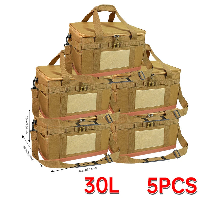 30-45-60L Outdoor Opbergtas | Grote Capaciteit Camping Tas voor Gasfles, Keukengerei en Picknick Benodigdheden