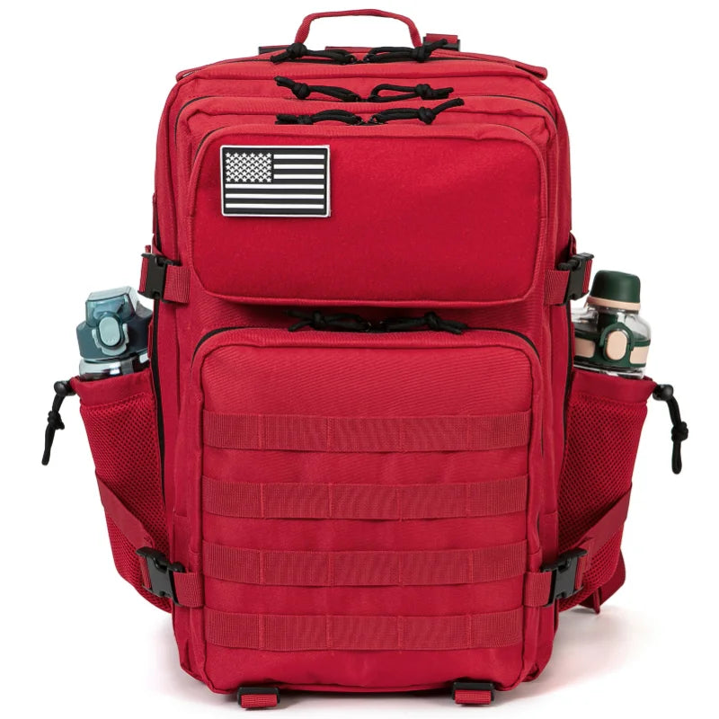 QT&QY 50L Taktischer Rucksack – Robuster MOLLE-Überlebensrucksack mit Flaschenhalter für Outdoor, Fitnessstudio und Wandern