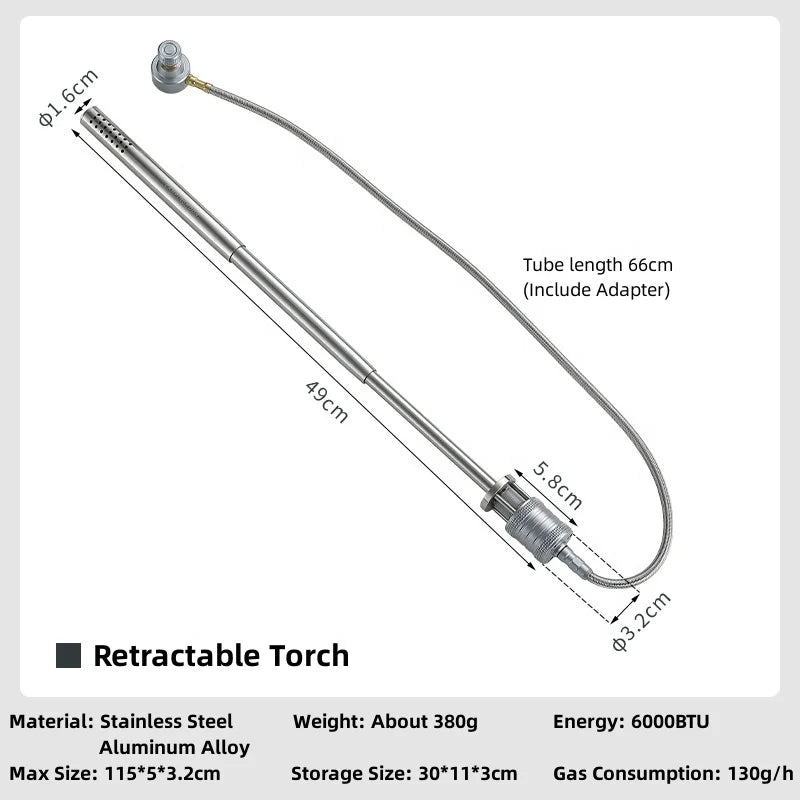 Torch Spray Gun | Butaangas Barbecue Blazer voor Outdoor Kamperen, Picknick en Vuurmaken