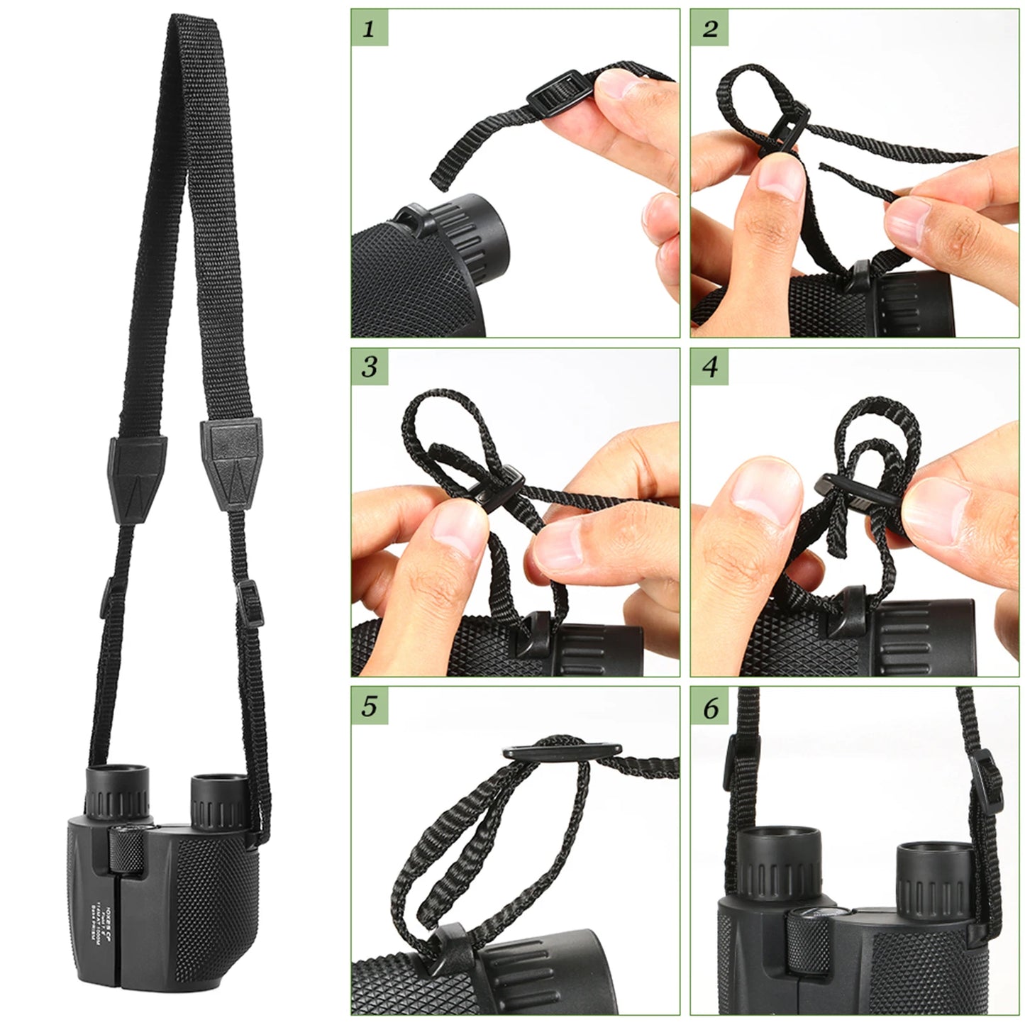 10x25 Compacte Verrekijker – Krachtige Outdoor Telescoop voor Vogelspotten, Concerten en Reizen