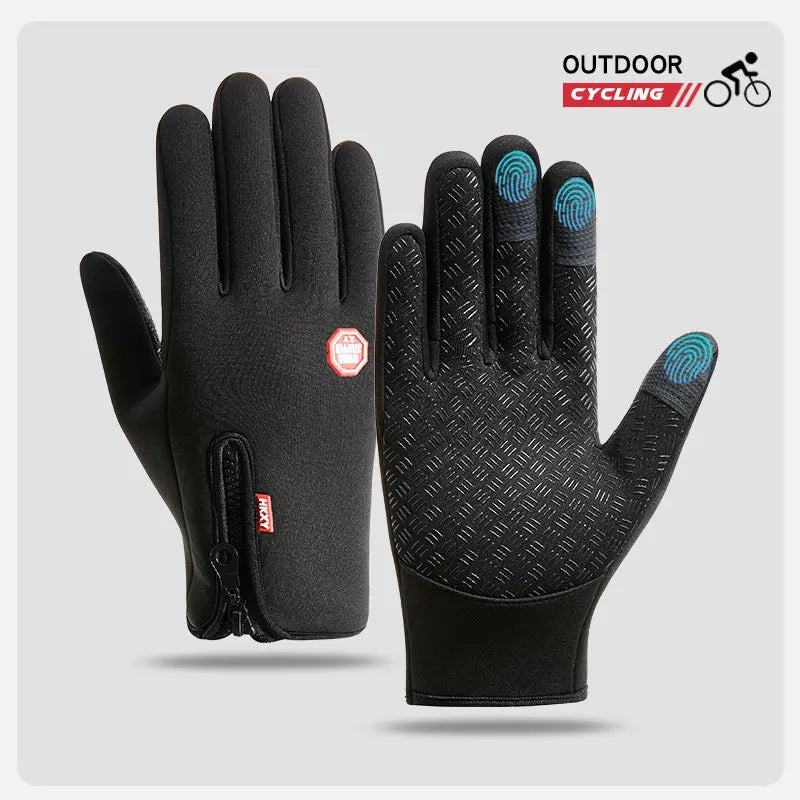 Winter Fietshandschoenen met Touchscreen โ Waterdicht & Antislip voor Heren & Dames | Outdoor, Motor & Ski
