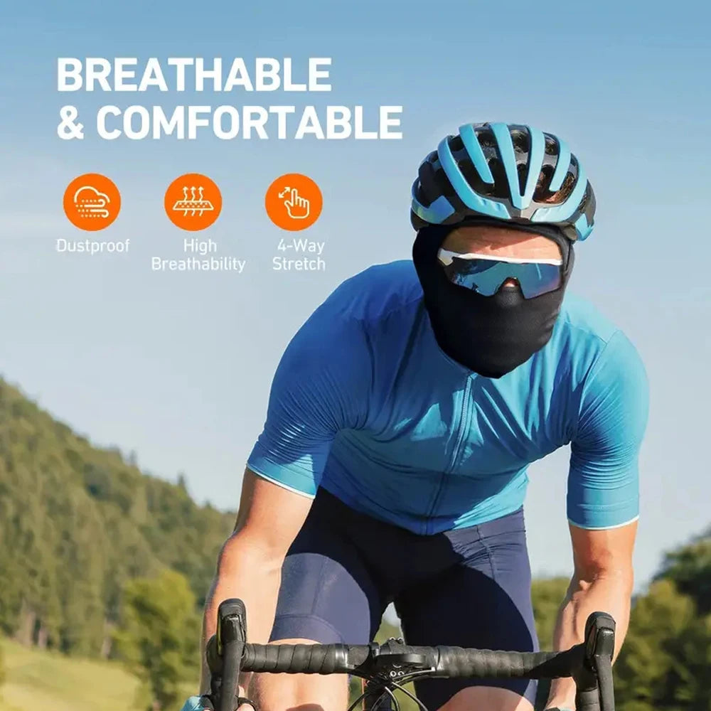 Camouflage Balaclava Hoed voor Fietsers & Jagers – Volledige Gezichtsmasker voor Buiten, Skiën, Motorhelm Binnenmuts