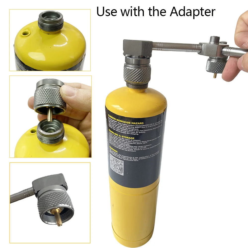 3-in-1 Butan Adapter – Gasverteilerkopf für Camping und Outdoor-Aktivitäten