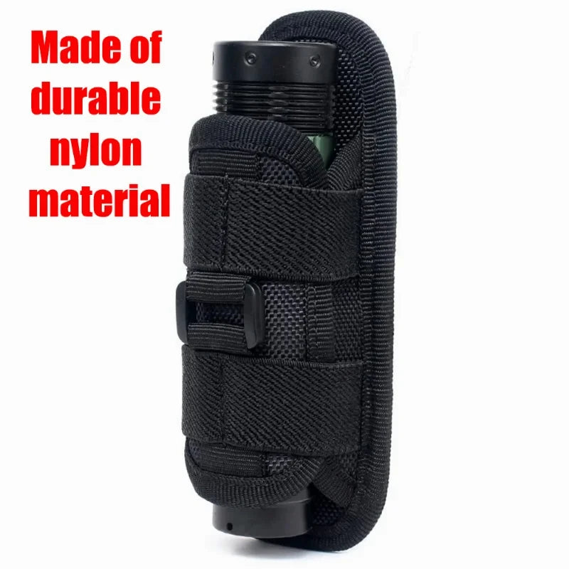 Tactische Zaklamp Pouch – Duurzame Holster voor Jacht en Survival Kits – 360 Graden Draaibare Zaklamp Houder