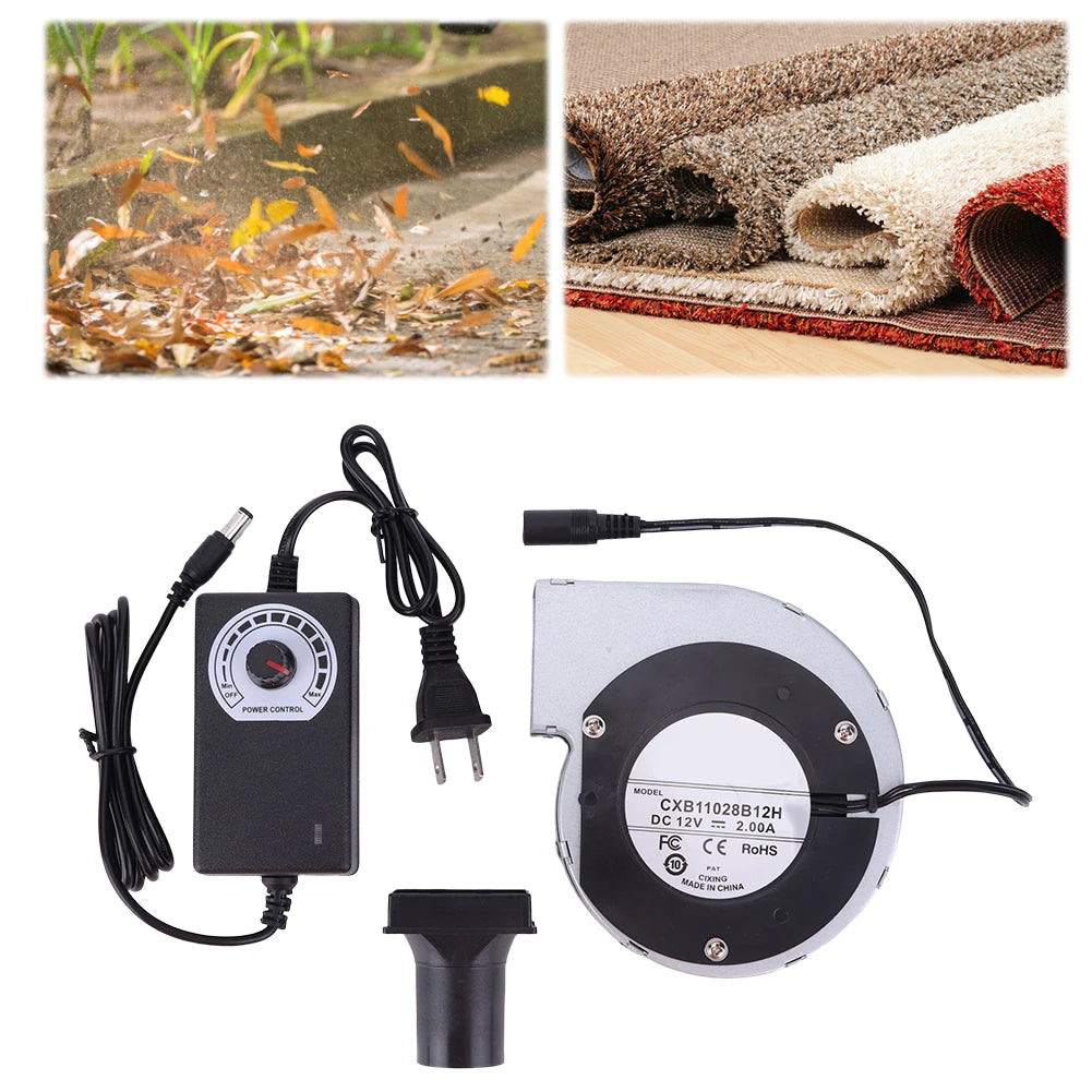 12V BBQ Ventilator | 6000RPM | Variabele Snelheidsregeling | Turbo Blower voor Grill, Houtkachel & Outdoor Koken
