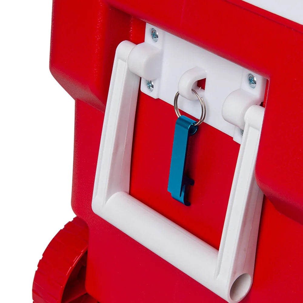 32L Draagbare Koelbox met Wielen – Inclusief Picknicktafel & 2 Opvouwbare Stoelen