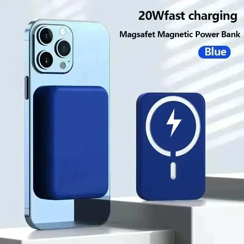 Magnetische 50000-mAh-Powerbank – 20-W-Schnellladegerät, kabelloser externer MagSafe-Akku für iPhone 13/14/15, Xiaomi und Samsung