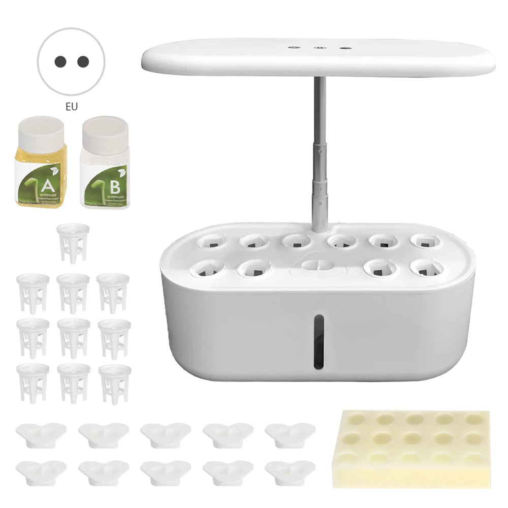 Plant Light with Fruit/Vegetable Mode, Touchscreen, 24W Full Spectrum, 2080lm, 104 LEDs, Water Pump and 3.6L Water Tank