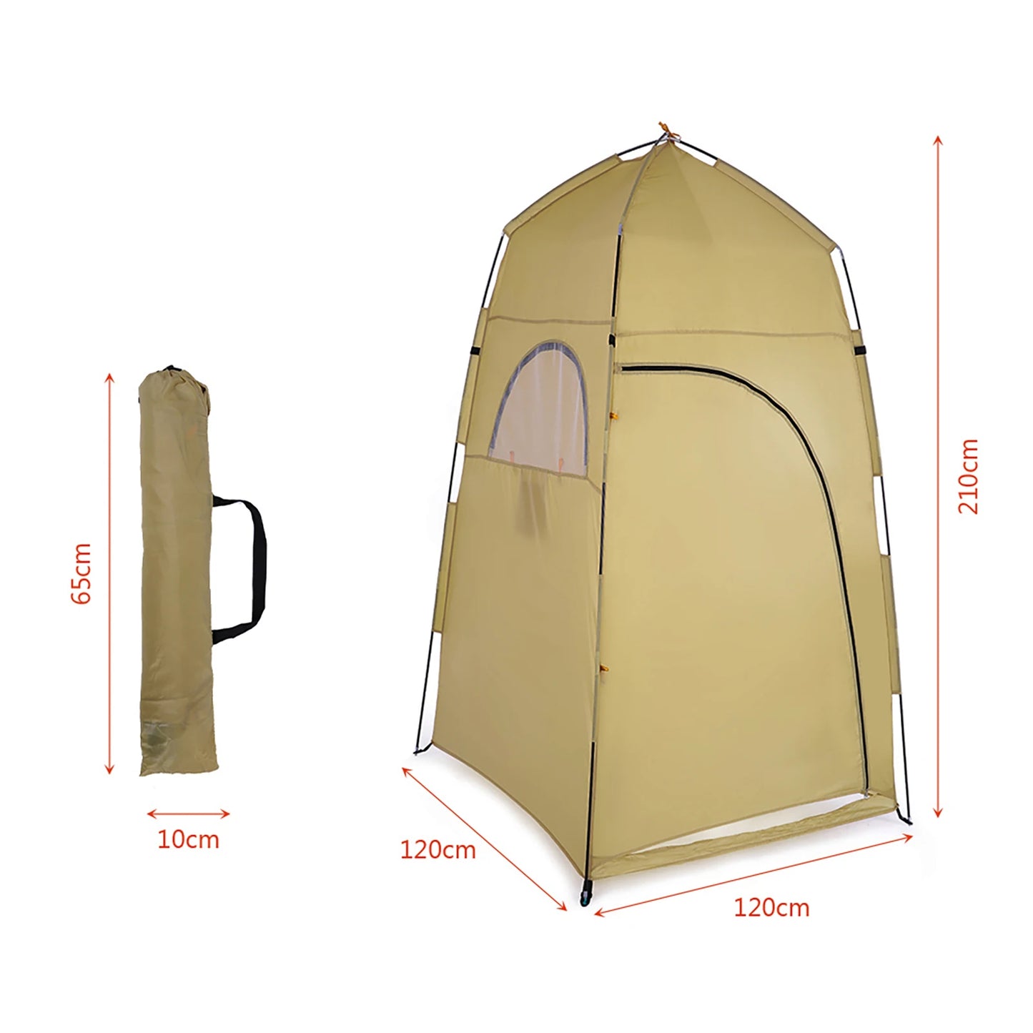 Draagbare Outdoor Douchetent – Privacy Tent voor Camping, Strand & Festival