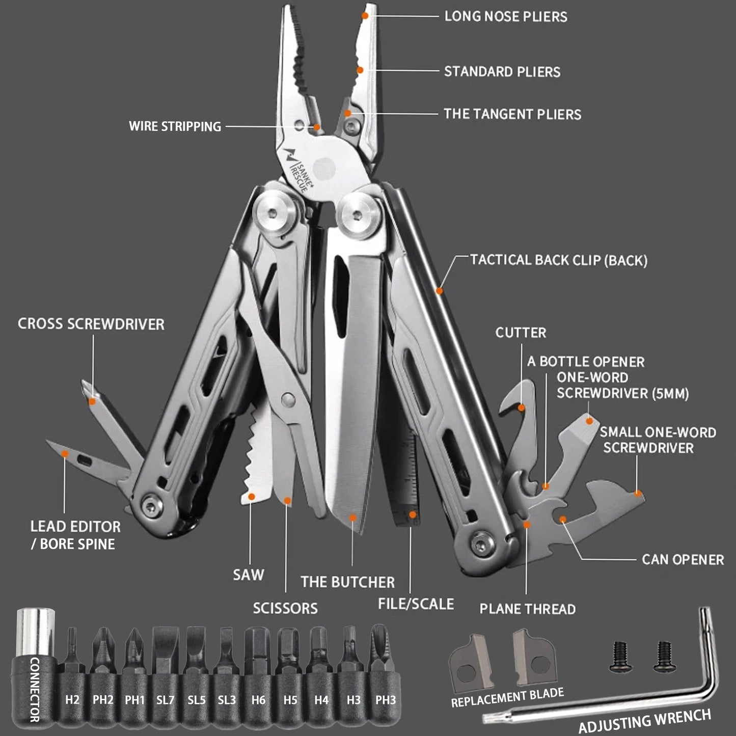 Knipex Tang- en Schroevendraaierset | Professioneel Multitool Gereedschap | Voor Elektriciens & Klussers