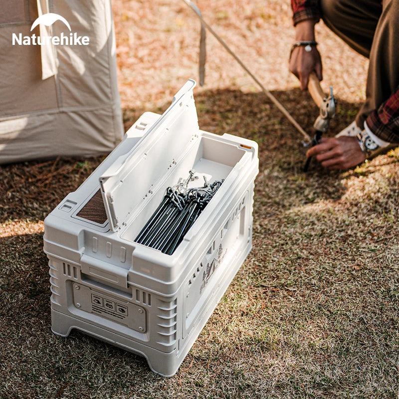 Camping Box 60L | Opvouwbare Opbergdoos met Grote Capaciteit voor Thuis, Kamperen en Picknicken