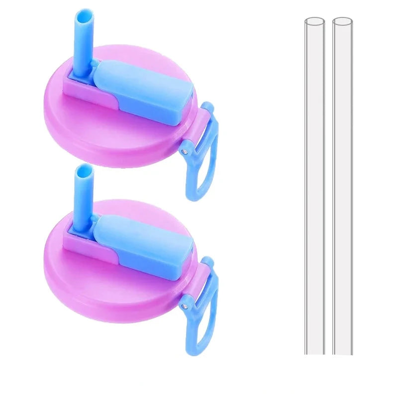 2-Color Silicone Can Lids with Straws – BPA Free, Reusable Accessories for Soda, Beer and Juice Cans