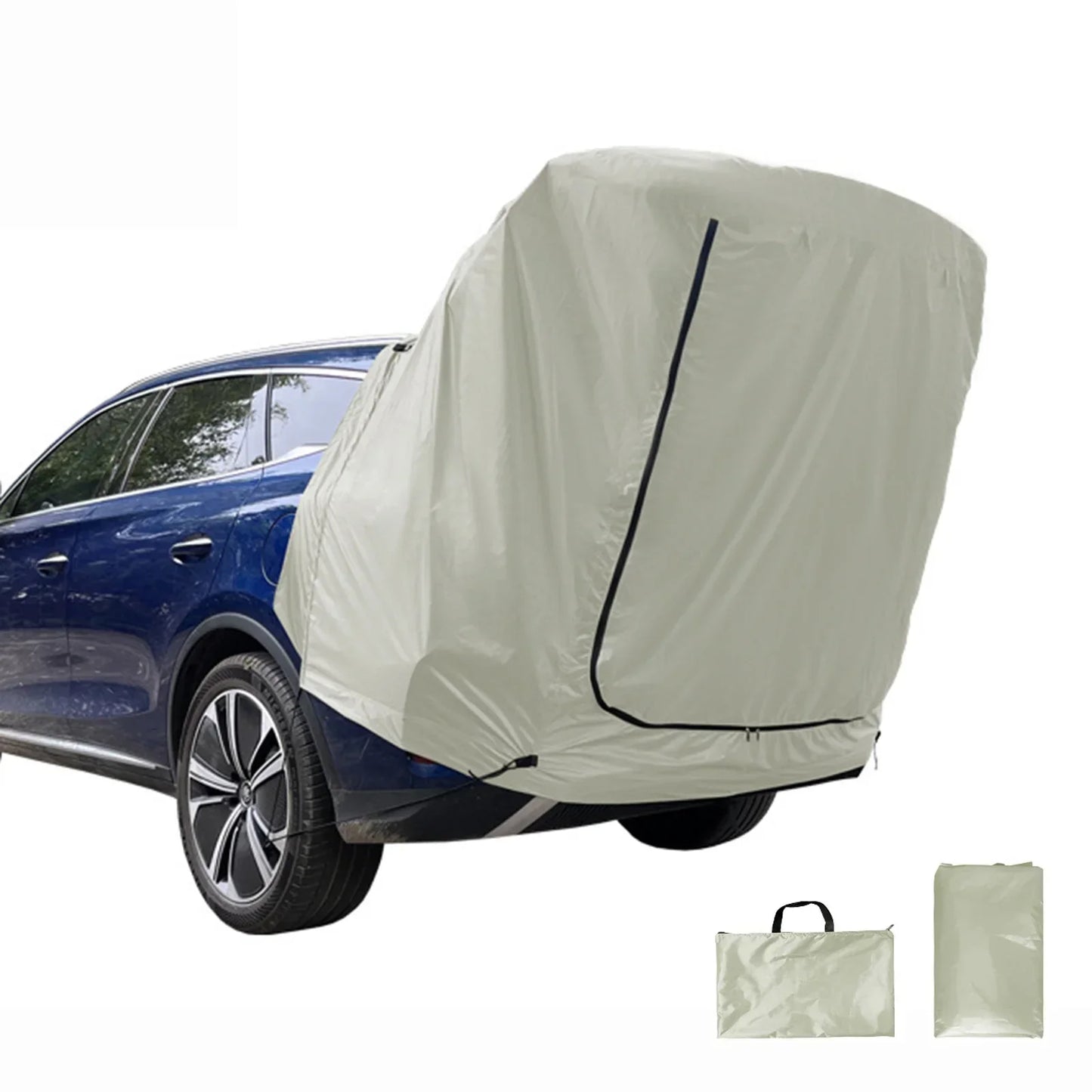 SUV-Campingzelt mit Markise – Geräumiges, reißfestes Zelt für Outdoor-Aktivitäten und Reisen