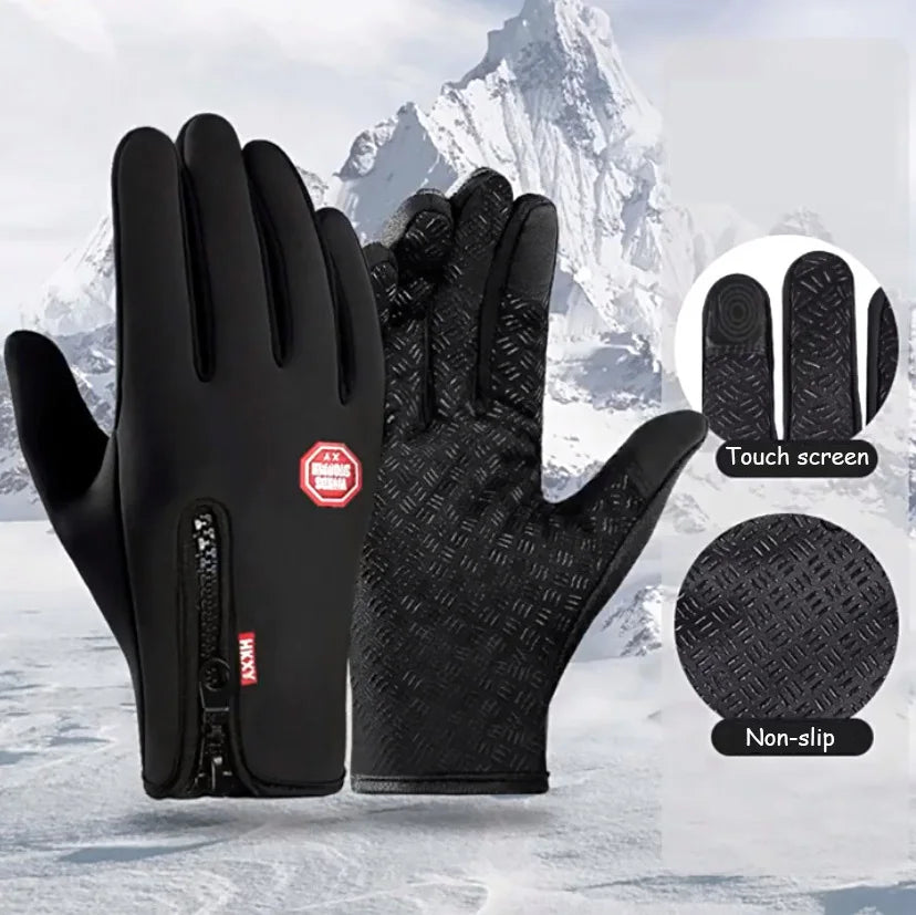 Winter Fietshandschoenen met Touchscreen โ Waterdicht & Antislip voor Heren & Dames | Outdoor, Motor & Ski