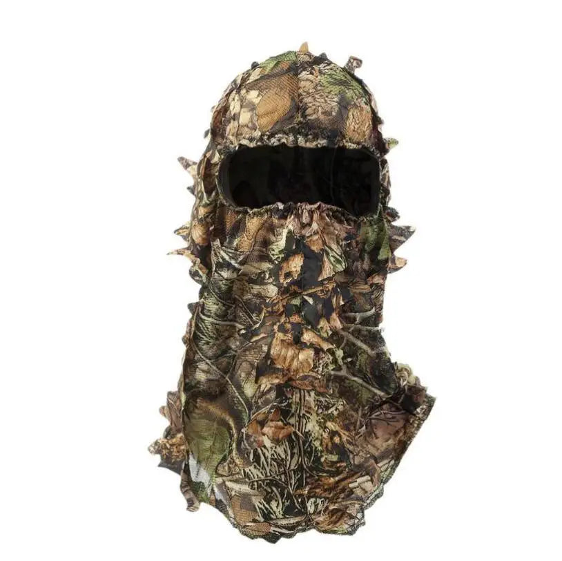 Camouflage Jagd- und Angelmütze – Outdoor-Sportmütze mit Maske und Schal für Airsoft, Wandern und Angeln