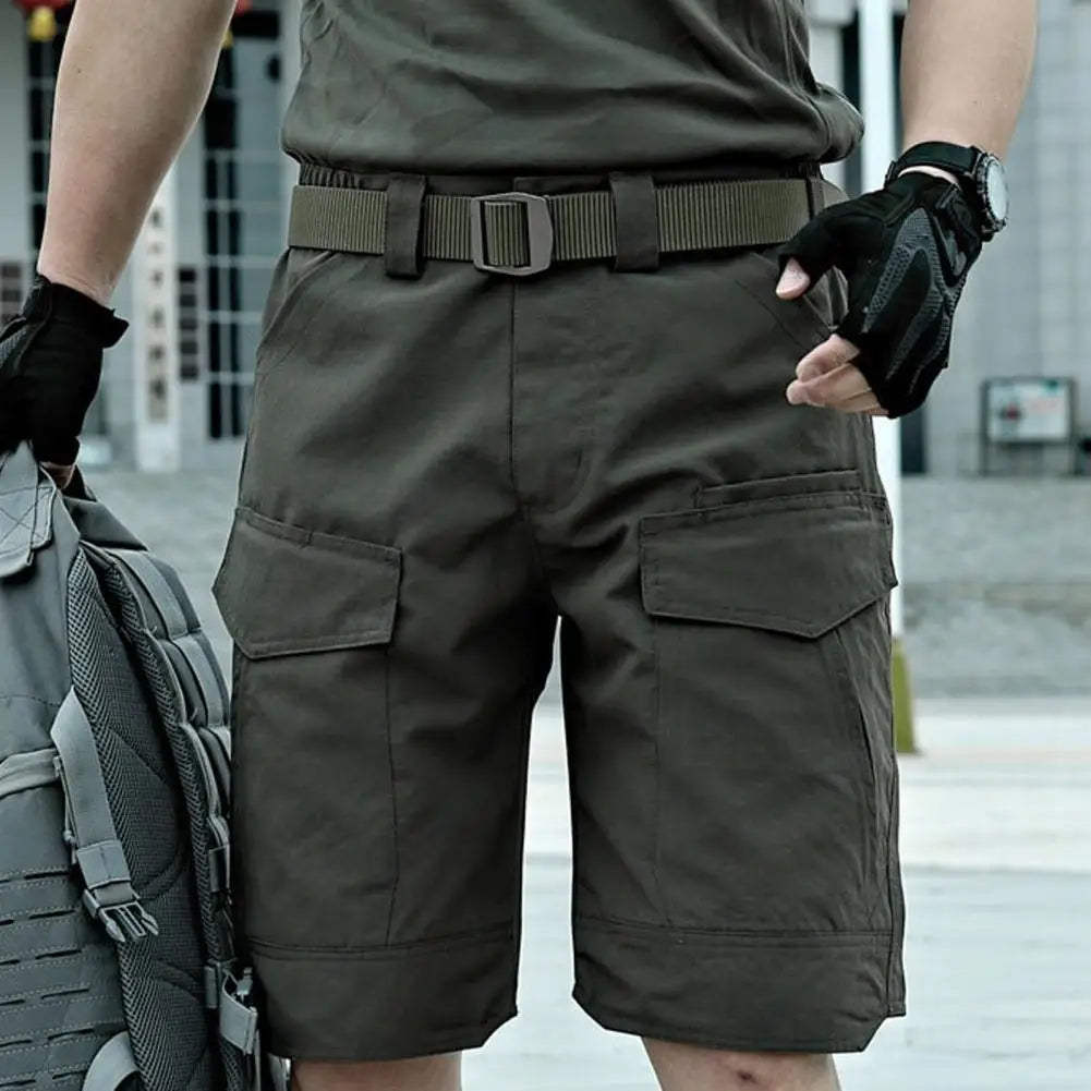 Heren Cargo Shorts – Waterdichte Outdoor Korte Broek met Meerdere Zakken