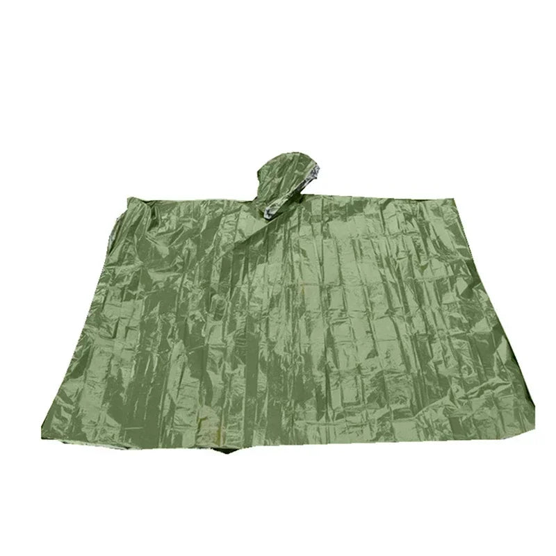 Noodponcho - Waterdicht Aluminiumfilm Poncho voor Isolatie en Overleving