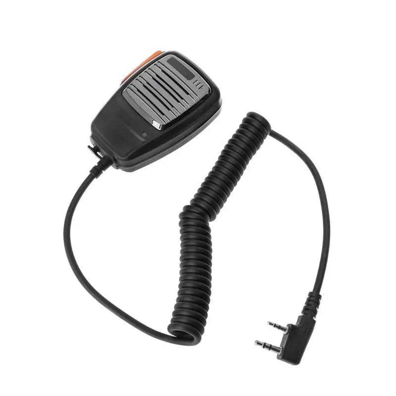 2-poliges PTT-Handlautsprechermikrofon – geeignet für Baofeng-, Kenwood- und TYT-Walkie-Talkies