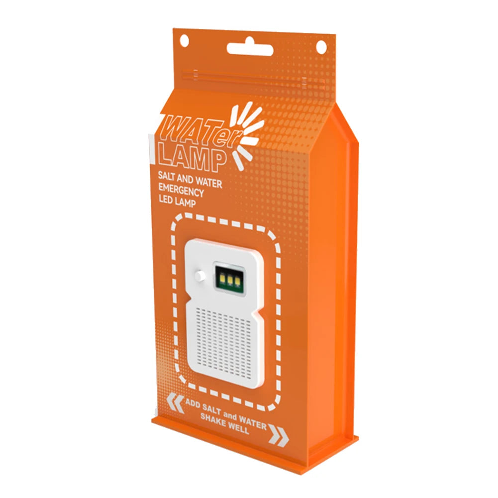 Salzwasser-Notfalllampe – Tragbares, wiederverwendbares LED-Campinglicht für Outdoor, Angeln und Picknicks