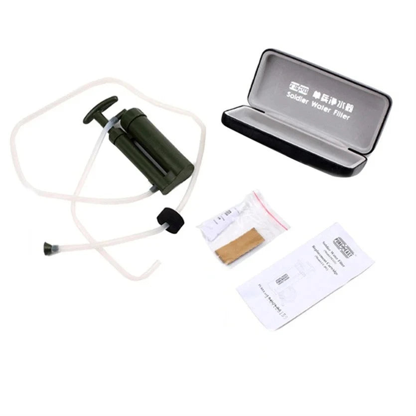 Mini Pocket Waterfilter - Draagbare Outdoor Survival Drinkwaterzuiveraar voor Reizen, Hiking en Camping
