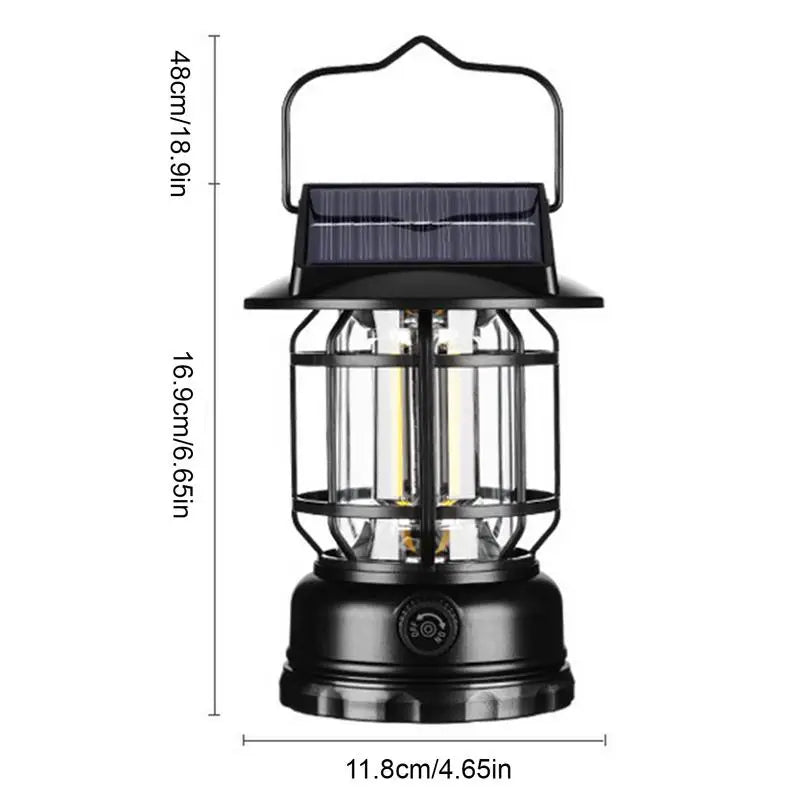 Draagbare Zonne-Campinglamp | Beweging Sensor | Oplaadbaar | Tent & Outdoor
