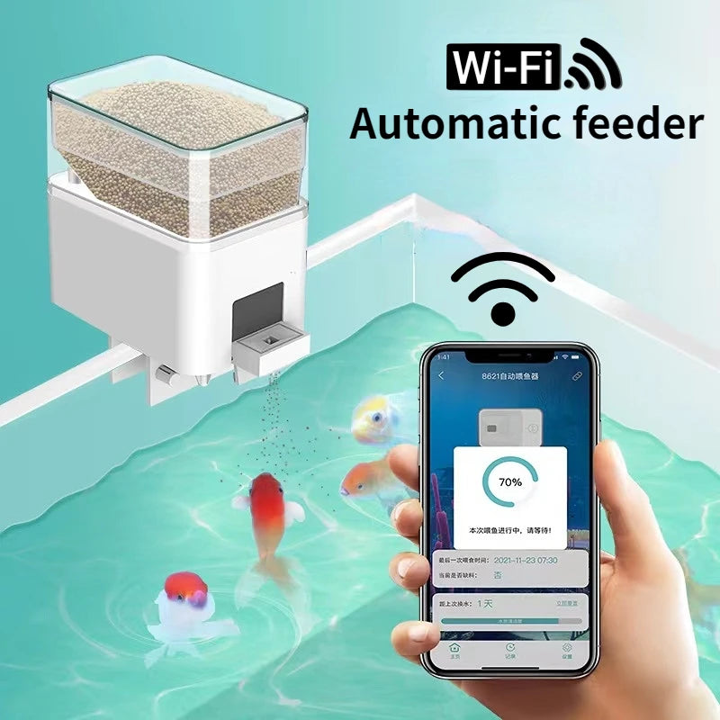 Automatischer WiFi Fischfutterspender – Smarter Fischfütterer mit App- und Sprachsteuerung