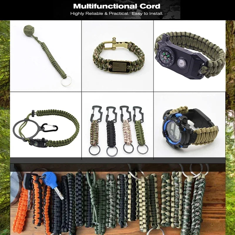 550 Paracord Touw 4mm โ 31M Tactisch 7-Strand Survivalkoord voor Outdoor, Kamperen & Noodgebruik