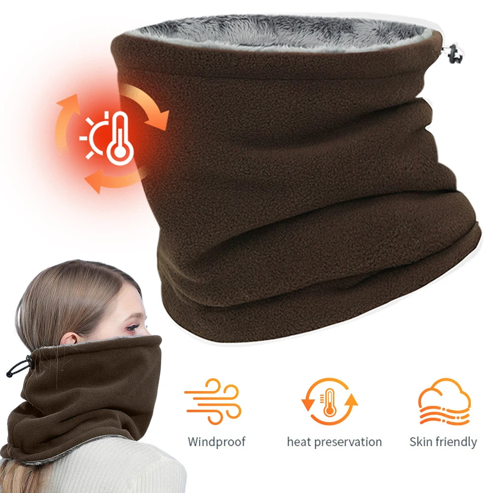 Winddichte winter nekwarmer – fleece sjaal & gezichtsmasker voor skiën, fietsen & outdoor sport