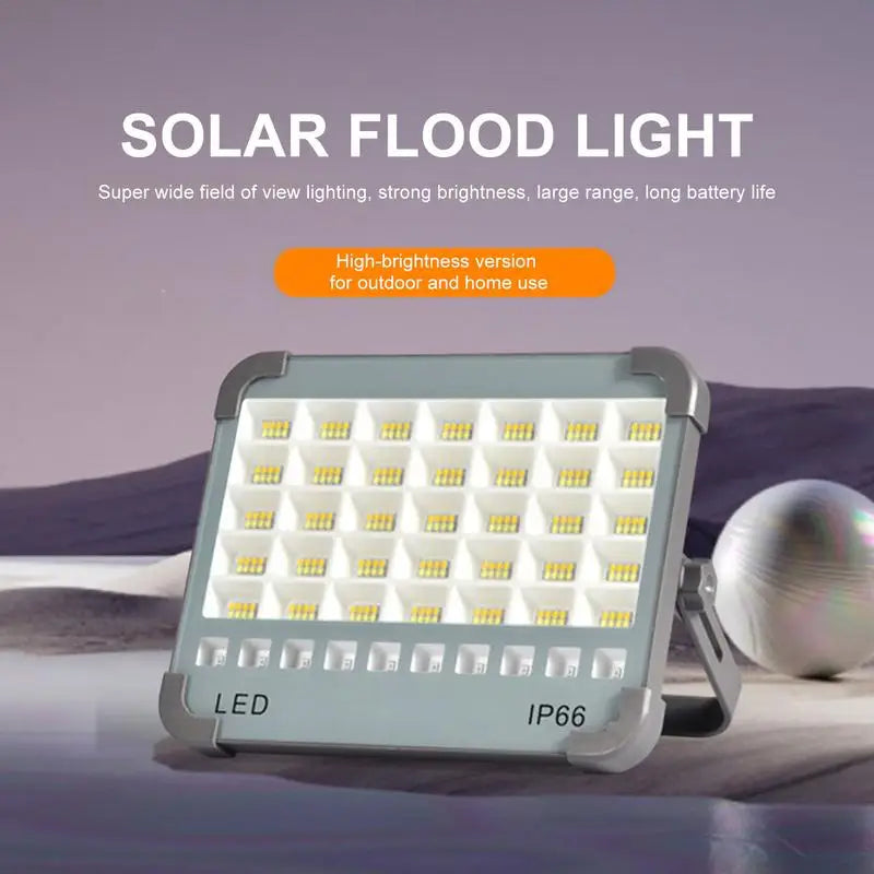 Handheld LED Floodlight | Waterdichte Zonne-energie Werklamp | 4 Verlichtingsmodi | Camping & Noodverlichting
