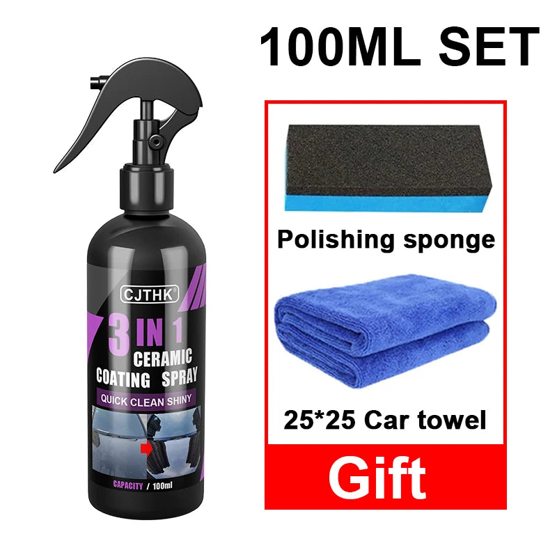 3-in-1 Nano Keramische Coating Spray – Hydrofobe Beschermlaag voor Auto’s