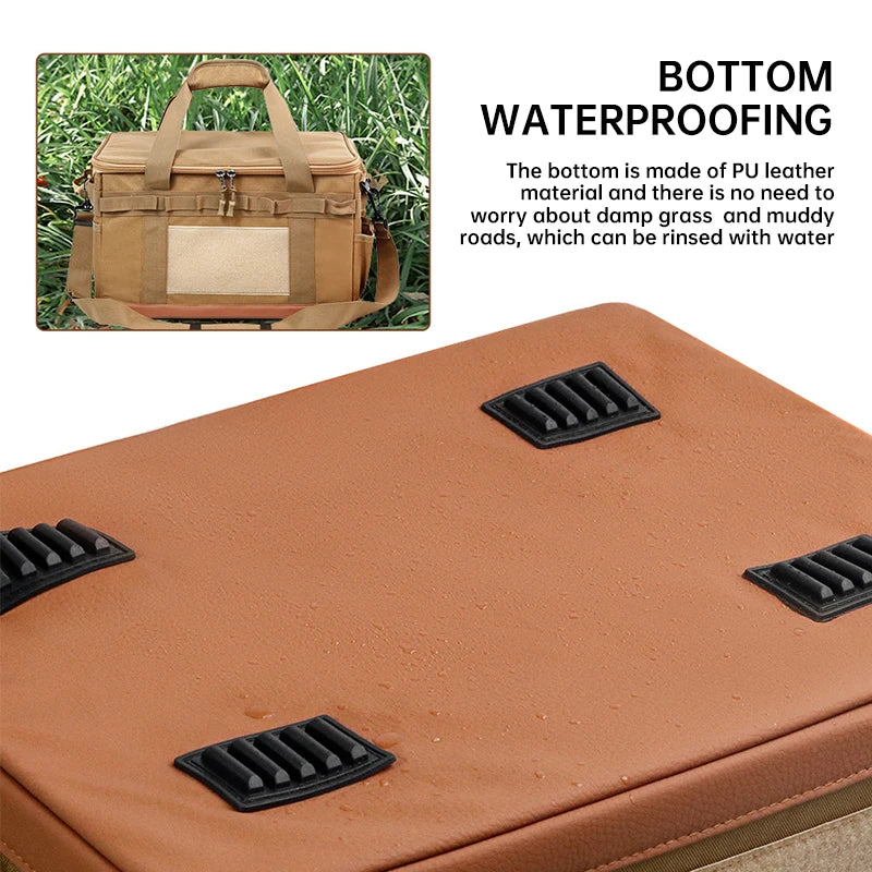 30-45-60L Outdoor Opbergtas | Grote Capaciteit Camping Tas voor Gasfles, Keukengerei en Picknick Benodigdheden
