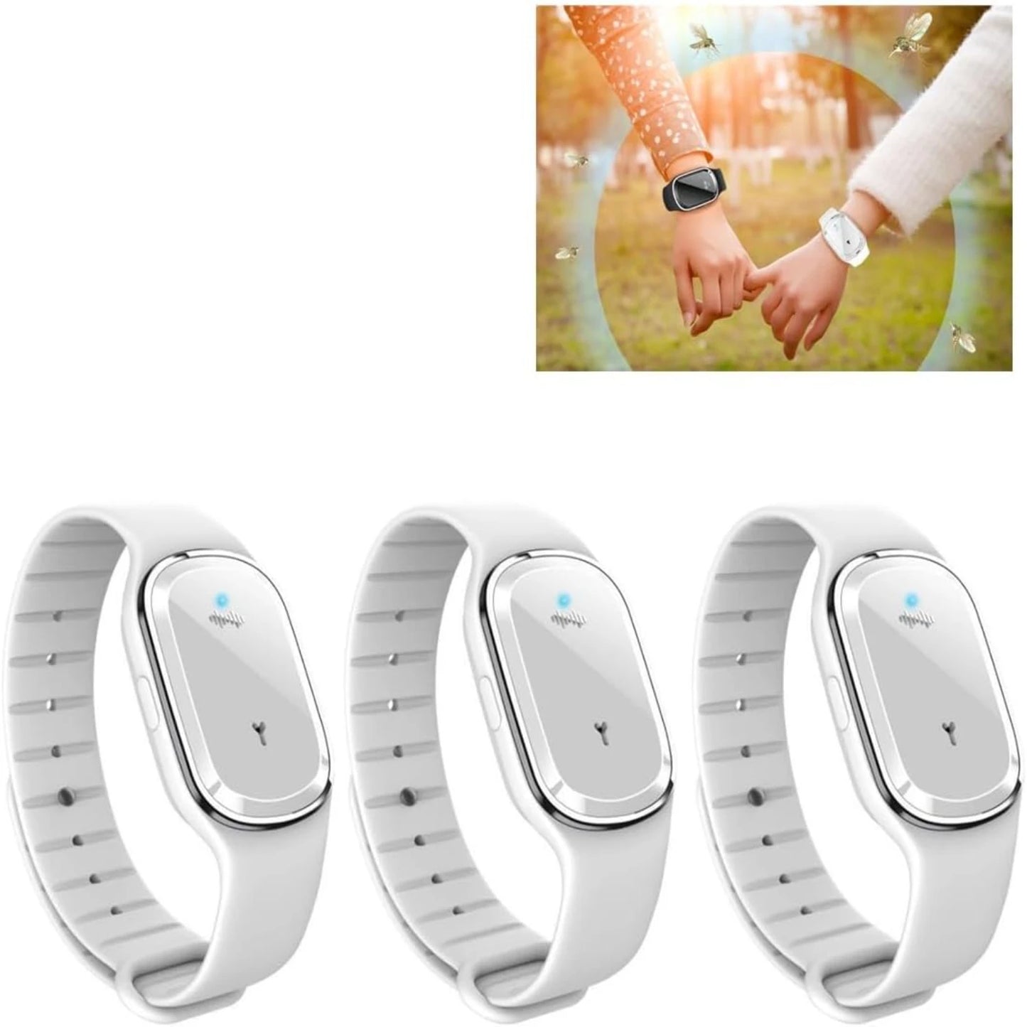 Waterdichte Insectenwerende Polsband, Mosquito Repellent Armband voor Buitenactiviteiten, Duurzaam en Stijlvol, Veilig voor Alle Leeftijden