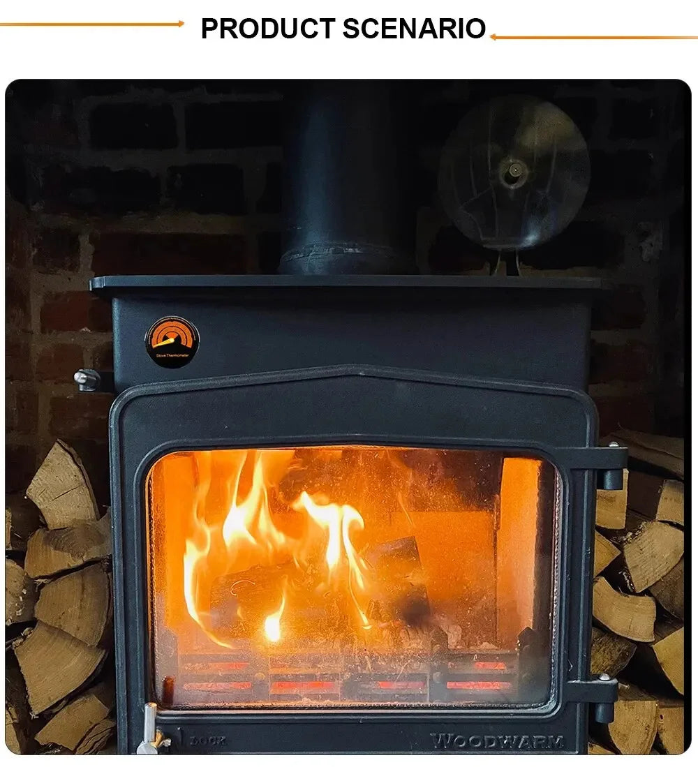 6-Blads Warmtedoorvoer Kachelventilator - Hitte-aangedreven Eco Fan voor Open Haard en Houtkachel