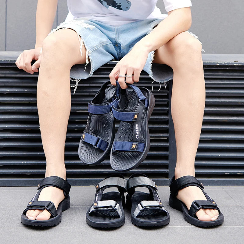 Outdoor Herensandalen – Waterbestendige Gladiator Slippers met Boogsteun, Antislip Rubberzool en Open Teen