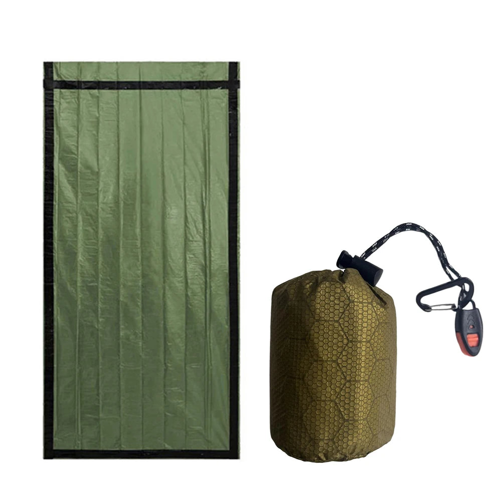 Waterdichte Thermische Noodslaapzak - Lichtgewicht Survival Bivakzak en Dekentje voor Camping, Hiking en Outdoor