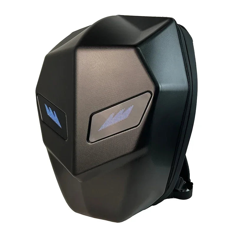 LED-Hartschalenrucksack – wasserdichter Motorrad-, Fahrrad- und Laptop-Rucksack für Reisen und geschäftliche Nutzung