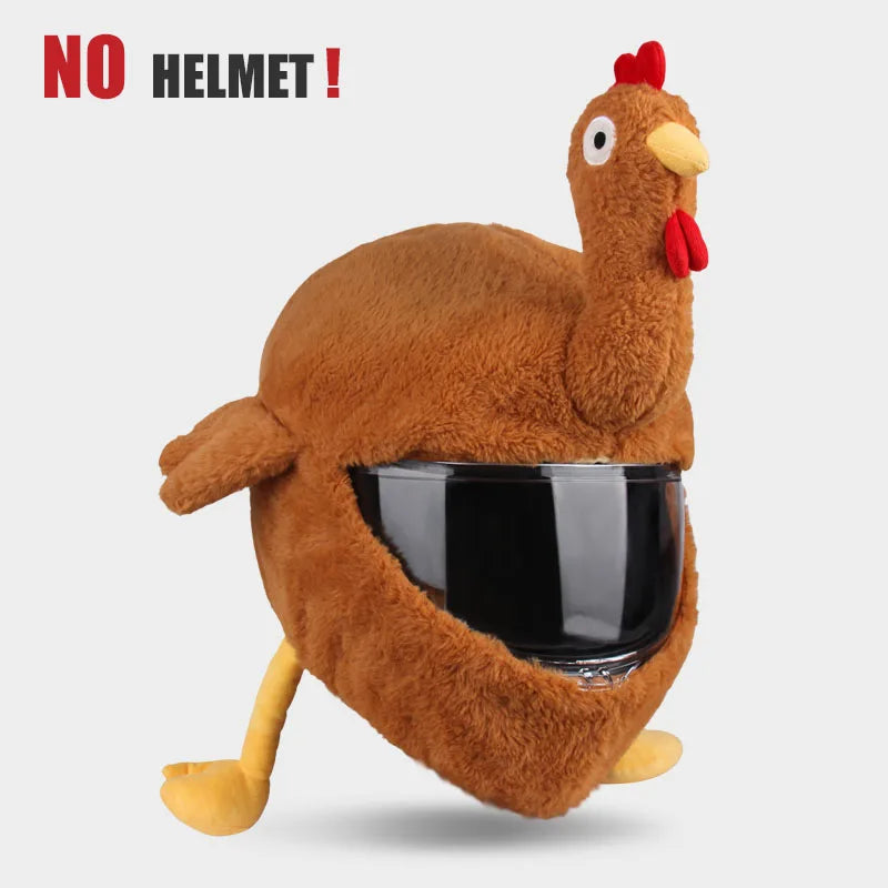 Flauschiger Helmüberzug – Weicher Helmüberzug aus Plüsch, Cartoon-Design, Motorrad- und Skischutz