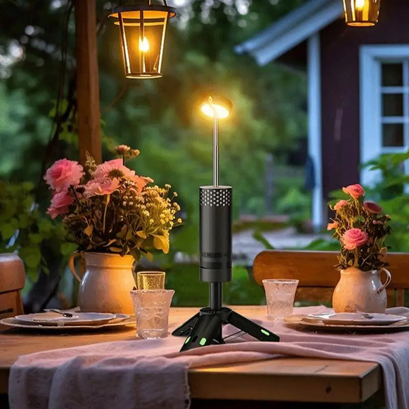 10000mAh Camping Lantaarn | Oplaadbare LED Zaklamp met Haak & Statief | Telescooplamp voor Vissen & Outdoor