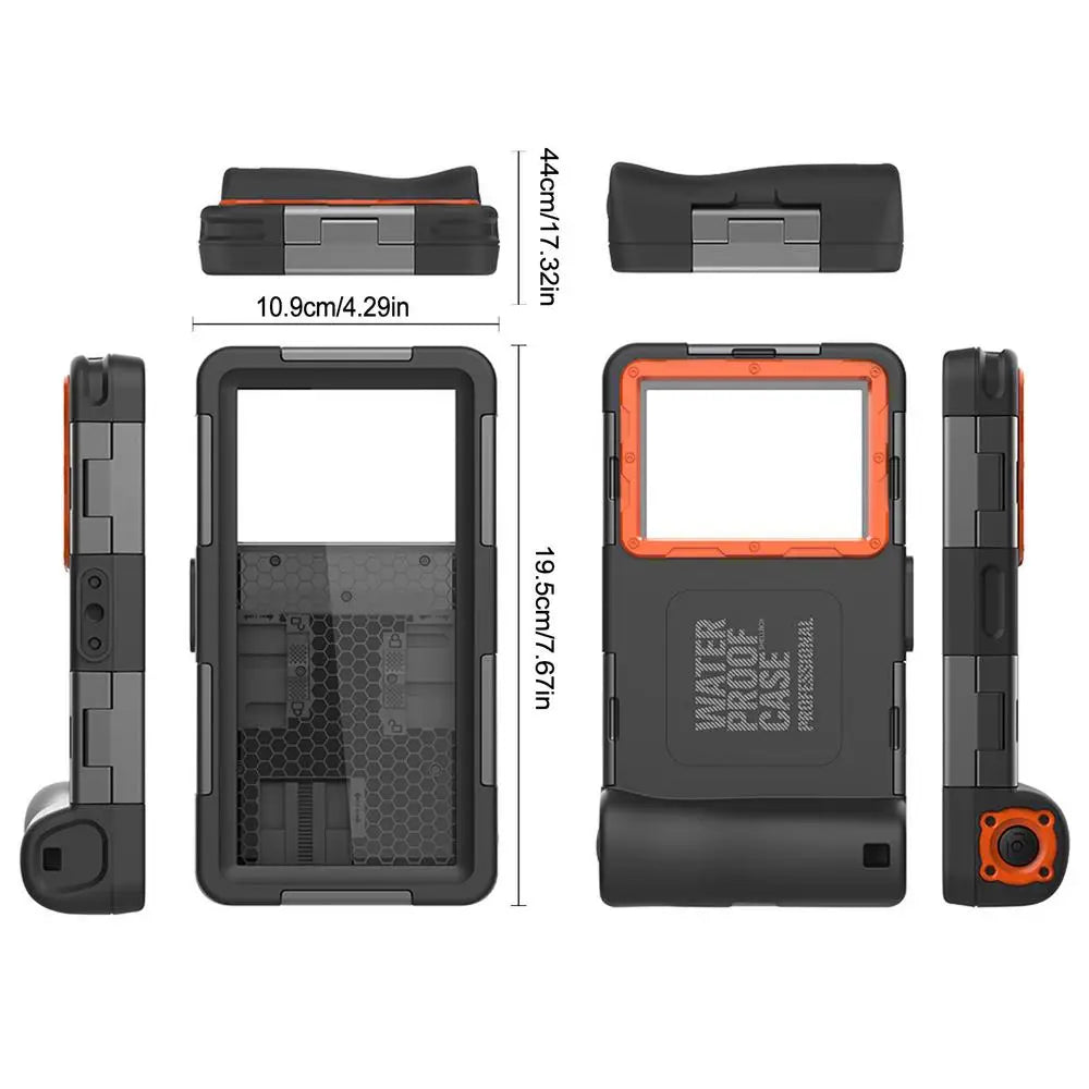 Universele Professionele Duik Telefoonhoes | 15m Waterproof Case voor iPhone 12 Pro Max, Samsung Galaxy S21, S22 Ultra