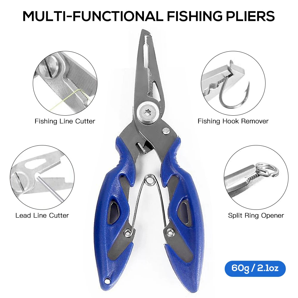 263-delige Visaccessoires Set met Tackle Box - Pliers, Jig Hooks, Sinkers, Swivels, Snaps, en Sinker Slides voor Vissen