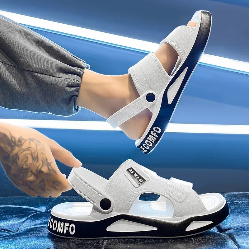 Heren Slippers Zomer 2025 – Lichtgewicht EVA Sandalen met Dikke Zool, Anti-slip, Open Teen, Outdoor