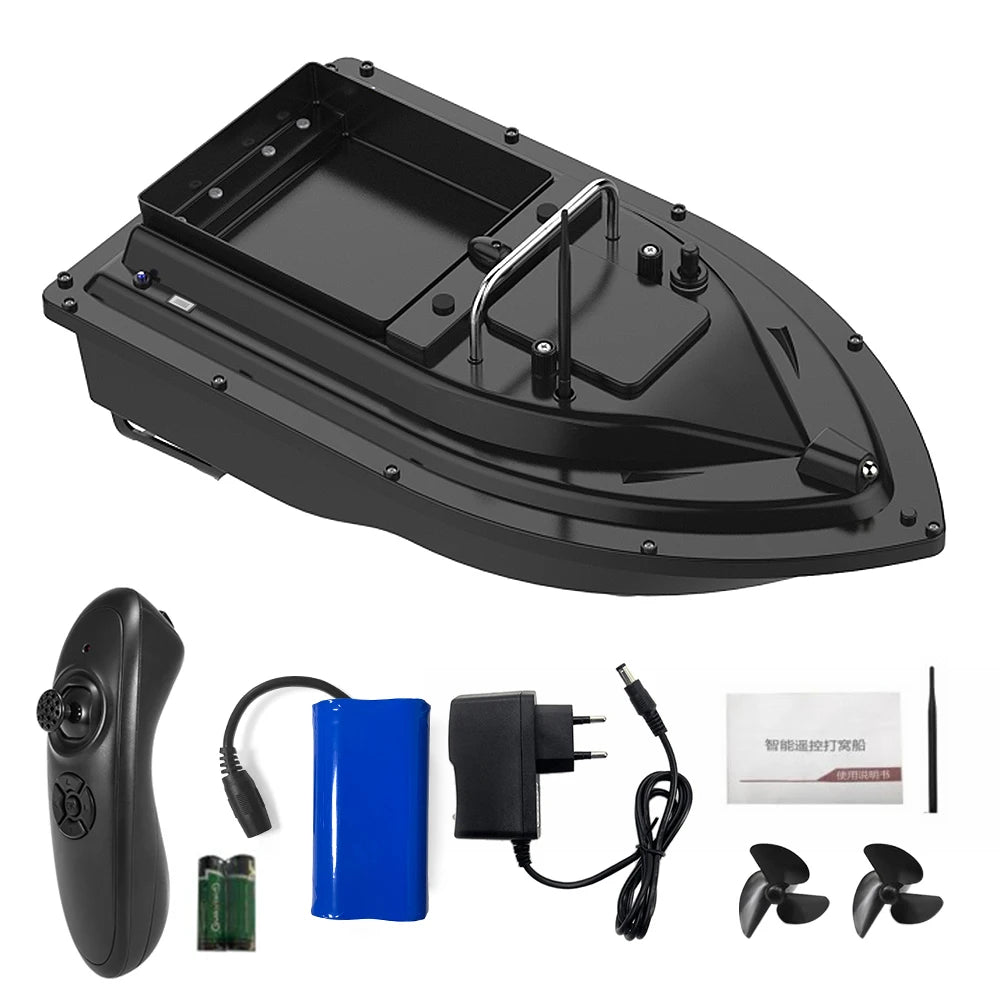 GPS Vissersboot met Bait Containers - Automatische Afstandsbediening Bait Boat, Bereik 400-500m