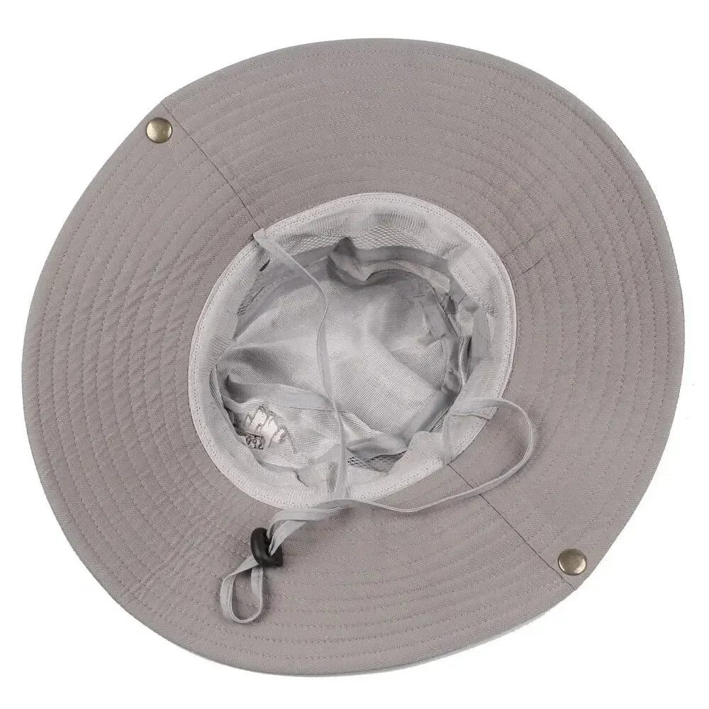 Zomer Bucket Hat voor Heren – UV-beschermende Outdoor Hoed met Brede Rand voor Hiking, Vissen & Strand