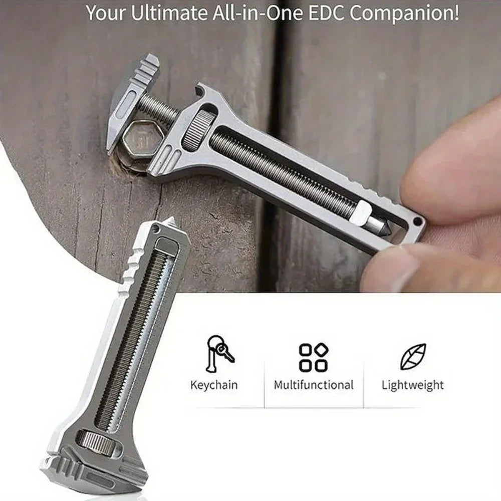 1PC EDC Multitool – Kompaktes tragbares Werkzeug mit Schlüsselanhänger für Camping und Survival